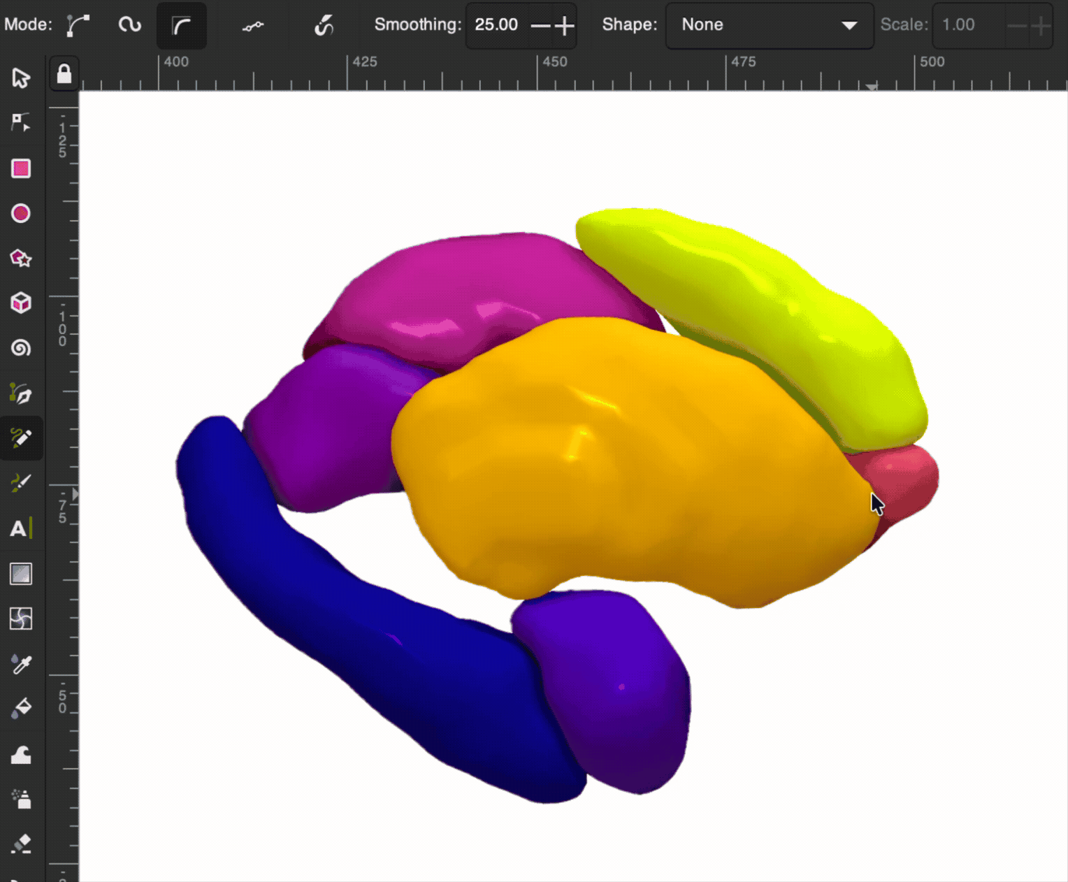 Tracing outline example